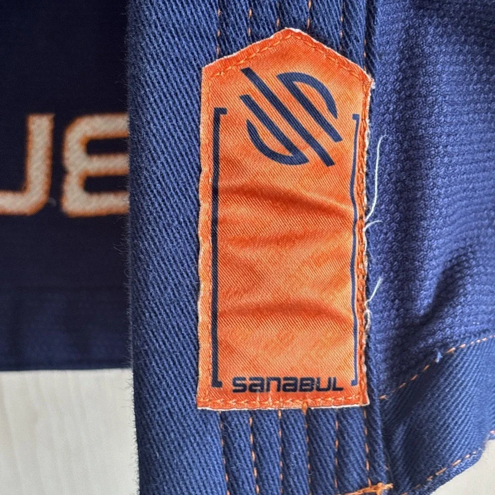Sanabul jiu jitsu gi Youth Size KO blue & Orange top only‎